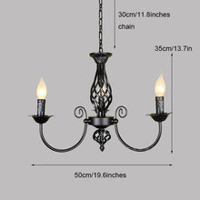Load image into Gallery viewer, DecorBites™ Modern Black Iron Chandelier for Living Room