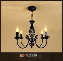 Load image into Gallery viewer, DecorBites™ Modern Black Iron Chandelier for Living Room