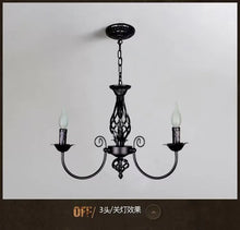 Load image into Gallery viewer, DecorBites™ Modern Black Iron Chandelier for Living Room