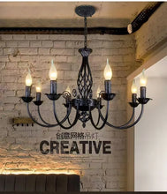 Load image into Gallery viewer, DecorBites™ Modern Black Iron Chandelier for Living Room