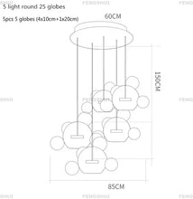 Load image into Gallery viewer, DecorBites™ Modern LED Bubble Chandelier for Home Lighting