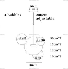 Load image into Gallery viewer, DecorBites™ Modern LED Bubble Chandelier for Home Lighting