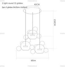 Load image into Gallery viewer, DecorBites™ Modern LED Bubble Chandelier for Home Lighting
