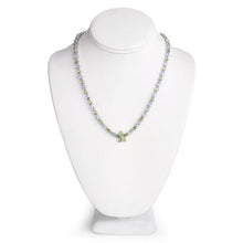 Load image into Gallery viewer, 29.48 Carat Genuine Blue Topaz and Peridot .925 Sterling Silver Necklace
