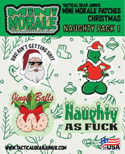 Load image into Gallery viewer, Mini Morale - Christmas Naughty Patch Pack 1