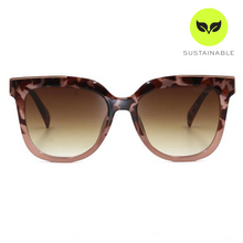 Load image into Gallery viewer, Coco - Sustainable Tortoise Frame Brown Lens Wayfarer Sunglasses