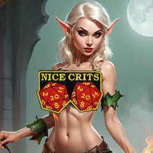Load image into Gallery viewer, Nice Crits D&D - Roll a set of Natural 20 - Yes they are real - 2.5 x 3.75" Embroidered Patch