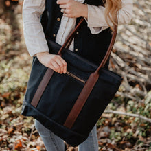 Load image into Gallery viewer, Voyager Waxed Canvas Tote - USA Made