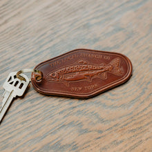 Load image into Gallery viewer, Leather Motel Key Fob - USA Made