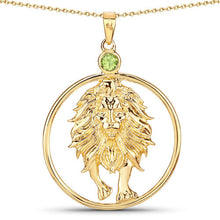 Load image into Gallery viewer, 0.24 Carat Genuine Peridot .925 Sterling Silver Pendant