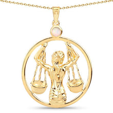 Load image into Gallery viewer, 0.15 Carat Genuine Ethiopian Opal .925 Sterling Silver Pendant