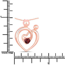 Load image into Gallery viewer, 0.32 Carat Genuine Garnet .925 Sterling Silver Pendant