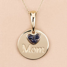 Load image into Gallery viewer, 0.20 Carat Genuine Blue Sapphire .925 Sterling Silver Pendant