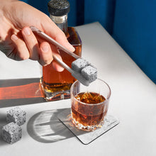 Load image into Gallery viewer, Premium Whiskey Stones 100% Natural Granite Set Of 9 Chilling Rocks Stone
