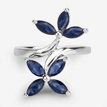 Load image into Gallery viewer, 1.75 Carat Genuine Blue Sapphire .925 Sterling Silver Ring