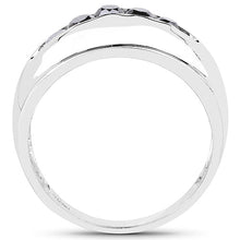 Load image into Gallery viewer, 0.50 Carat Genuine Black Diamond .925 Sterling Silver Ring
