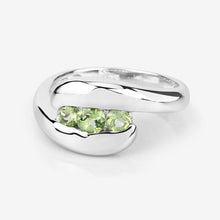 Load image into Gallery viewer, 0.56 Carat Genuine Peridot .925 Sterling Silver Ring
