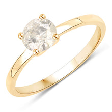 Load image into Gallery viewer, 0.72 Carat Genuine LB Diamond 14K Yellow Gold Ring