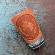 Load image into Gallery viewer, Leather Pint Glass - USA Made