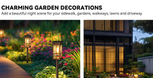 Load image into Gallery viewer, DecorBites™ Solar Pathway Lights - Bright Outdoor Lights