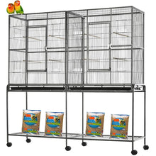 Load image into Gallery viewer, DecorBites™ Spacious Double Bird Cage with Breeding Dividers