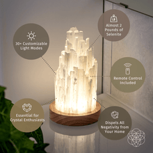 Load image into Gallery viewer, The Cleanse-All Selenite Lamp - 2 Pounds of Healing Power
