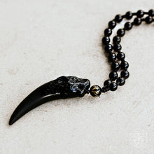 Load image into Gallery viewer, The Obsidian Wolf Pendant