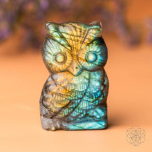 Load image into Gallery viewer, Token of Wisdom - Labradorite Owl Talisman