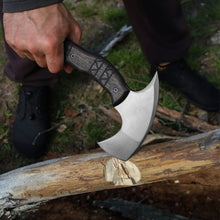 Load image into Gallery viewer, Compact tomahawk "Otokan" with tribal engraving