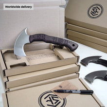 Load image into Gallery viewer, Compact tomahawk "Otokan" with tribal engraving