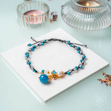 Load image into Gallery viewer, Triple Crystal Anklet of Positivity