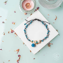 Load image into Gallery viewer, Triple Crystal Anklet of Positivity