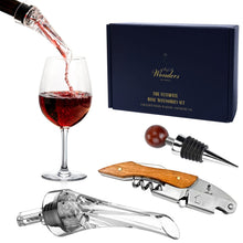 Load image into Gallery viewer, Ultimate Wine Accessories Set Featuring 3 in-1 Multifunctional Waiters Corkscrew