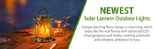Load image into Gallery viewer, DecorBites™ Upgraded Flickering Flame Solar Lanterns - 2 Pack