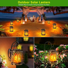 Load image into Gallery viewer, DecorBites™ Upgraded Flickering Flame Solar Lanterns - 2 Pack