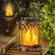 Load image into Gallery viewer, DecorBites™ Upgraded Flickering Flame Solar Lanterns - 2 Pack