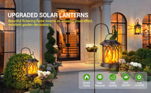 Load image into Gallery viewer, DecorBites™ Upgraded Flickering Flame Solar Lanterns - 2 Pack