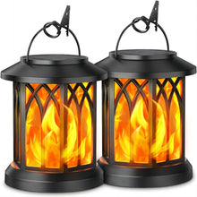 Load image into Gallery viewer, DecorBites™ Upgraded Flickering Flame Solar Lanterns - 2 Pack