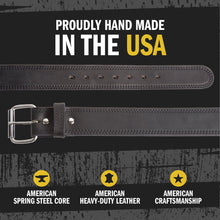 Load image into Gallery viewer, The Colossal Concealed Carry CCW Gun Belt - Black - 1 3/4 inch - Made in USA - Lifetime Warranty