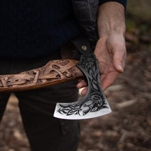 Load image into Gallery viewer, Viking axe handmade Ulfhednar Warriors