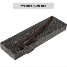 Load image into Gallery viewer, Viking long axe "Ragnar Lodbrok" with carving handle and leather wrap
