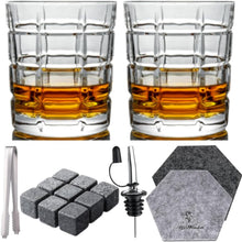 Load image into Gallery viewer, Whiskey Glasses 10oz Premium Scotch Glasses Set of 2 Old Fashioned Whiskey