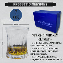 Load image into Gallery viewer, Whiskey Glasses 7oz Premium Scotch Glasses Set of 2 - Old Fashioned Whiskey