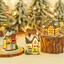 Load image into Gallery viewer, DecorBites™ Wooden LED Light House Christmas Decorations