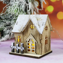 Load image into Gallery viewer, DecorBites™ Wooden LED Light House Christmas Decorations