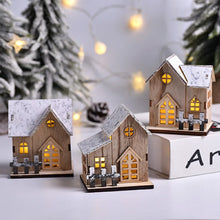 Load image into Gallery viewer, DecorBites™ Wooden LED Light House Christmas Decorations