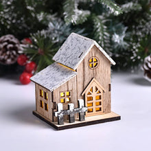 Load image into Gallery viewer, DecorBites™ Wooden LED Light House Christmas Decorations