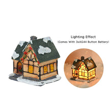 Load image into Gallery viewer, DecorBites™ Wooden LED Light House Christmas Decorations