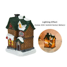 Load image into Gallery viewer, DecorBites™ Wooden LED Light House Christmas Decorations