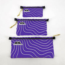 Load image into Gallery viewer, Zipper Pouches TOPO Patterns Ultralight D50T fabric